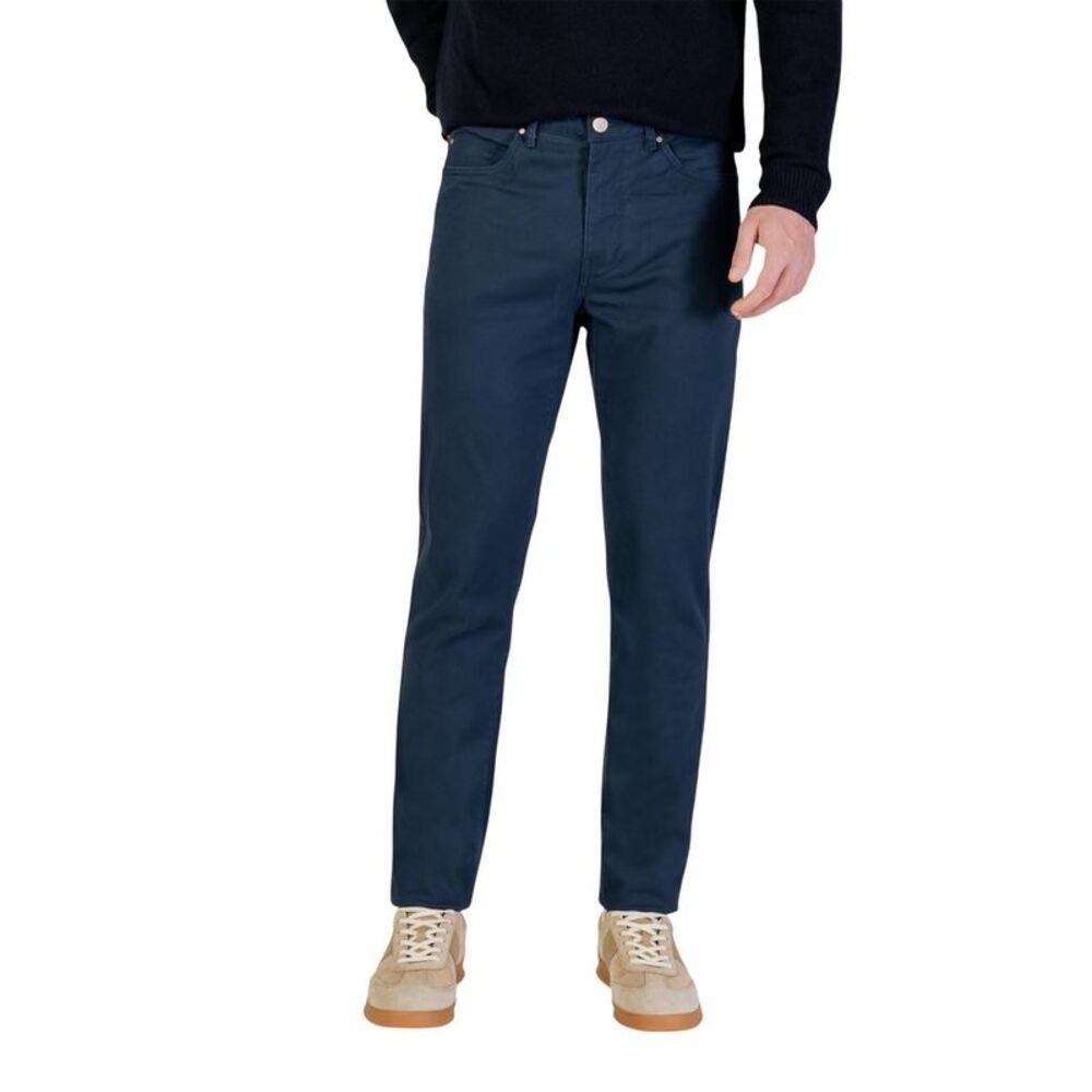 Borghese Blue Cotton Skinny Men's Pants